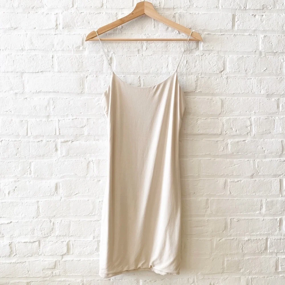 ⭐️ 2 for $25 • Artizia || Wilfred Free Tiny Dress Bodycon Tank Ivory Cream L